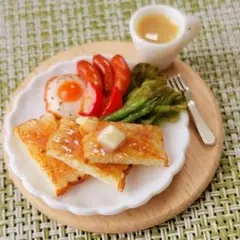 ミニチュアフード ワンプレート朝食セット