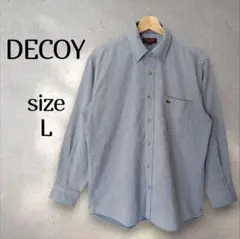 DECOY ストライプ柄　シャツLサイズ