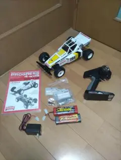 当時物♪プログレス4WS本体 電動RCラジコン京商KYOSHO　ジャンク品 Yahoo!オークション - 当時物 京商 プログレス 4-wds 1980年代 1