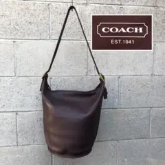 オールドコーチ OLD COACH バケツ型 レザー 茶色 レザー バック