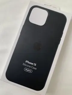 【アップル純正】iPhone 15 シリコーンケース ブラック