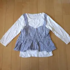 GLOBAL WORK ペプラムTシャツ