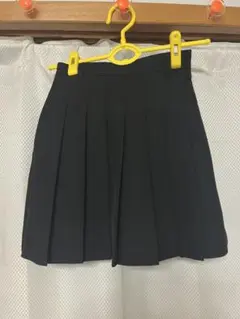 プリーツスカート 黒 白 2色セット