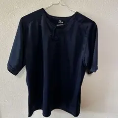 Mizuno ネイビー ボタン付きウェア