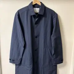 SHIPS ステンカラーコート ネイビー