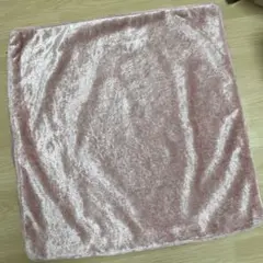 ピンク フリース クッションカバー
