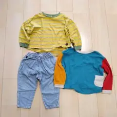 BREEZE 長袖カットソーとストライプパンツセット
