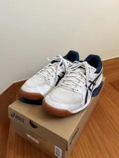 asics ATTACK HYPERBEAT 4 27.0cm ホワイト/ネイビ