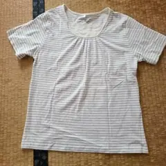 CINEMA CLUB ストライプ 半袖Tシャツ LL