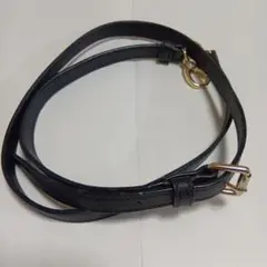 ブラックレザーショルダーストラップ