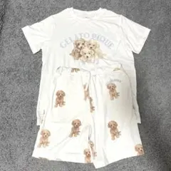 GELATO PIQUE 犬プリント パジャマセット
