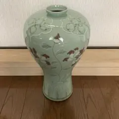 茶道具　石峰造　花唐草青磁平茶碗 茶道具卍 石峰造 花唐草青磁平茶碗 - メルカリ
