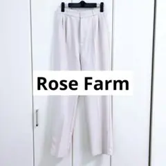 【新品】Rose Farm／タック入りセンタープレスパンツ
