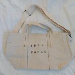 【未使用】4DEA WORKS キャンバス トートバッグ オフホワイト