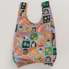 Baggu エコバッグ babyサイズ　スヌーピー チェッカー