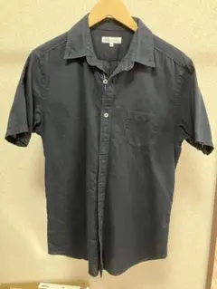 【THE SHOP TK】メンズ 半袖シャツ XLサイズ ネイビー
