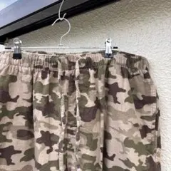 パジャマパンツ カモ柄 迷彩 ワイドシルエット