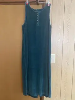 Talbots グリーン ワンピース コーデュロイ 古着 ヴィンテージ