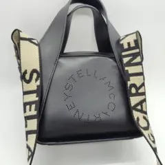 美品 ステラマッカートニー サークルロゴ ショルダー 変形 黒 ミニ 2way