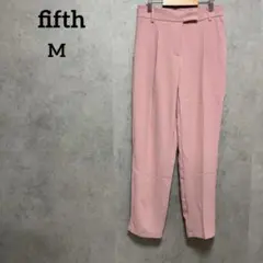 fifth テーパードパンツ　センタープレス　M ピンク　オフィス