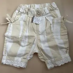 80 セラフ　新品未使用　ストライプ柄ショートパンツ