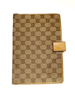 限定セール! GUCCI ブックカバー GGキャンバス レザー