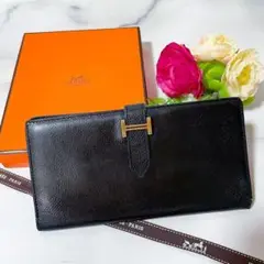 【美品】エルメス べアンスフレ ヴォーエプソン 黒