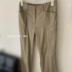美品　レディース　ジオスポーツ　ワールド　ベージュ パンツ チノパン