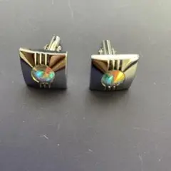 シルバー スクエア型 カフスボタン