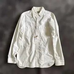 バズリクソンズ　シャンブレーワークシャツ　　S ホワイト　白