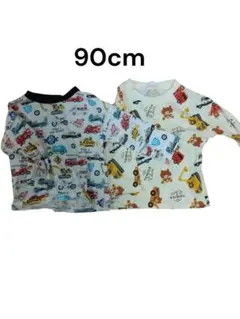 90cm トミカ 長袖Tシャツ 2枚セット