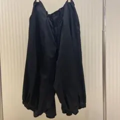 KARASU Pants Wrinkled Gabardine