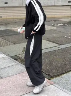 Zipper Wide Pants スロージッパーワイドパンツ
