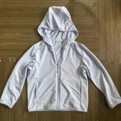 ユニクロ　水色 エアリズムUVカット　フルジップパーカ　110cm