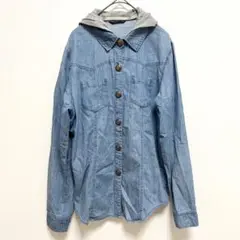スカイボンバー フード付きデニムシャツ Mサイズ SKY BOMBER