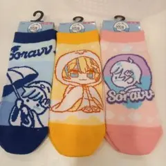 メルカリ便　レディース　ソックス　３枚組　キャラクター