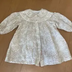 花柄　シャツワンピース　キムラタン