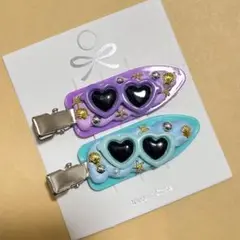 ホイップデコ ヘアクリップ サングラス