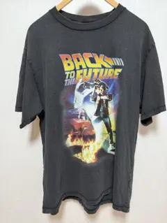 【美品】 GU バックトゥザ・フューチャー　Tシャツ ブラック 黒 ヴィンテージ