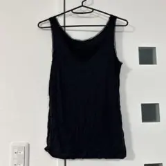 美品　UNIQLO ユニクロ　エアリズム　タンクトップ　黒 タンクトップ
