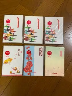 ポチ袋　和風　7枚入り  6点