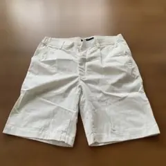 ホワイト カジュアルショートパンツ Lサイズ
