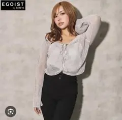 SUREVE × EGOIST レースアップカーディガン＋キャミソールセット