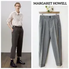 極美品 マーガレットハウエル×FOX BROTHERS パピートゥース柄パンツ
