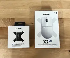 pulsar X2 V2 ホワイト マウス 本体 4Kドングル