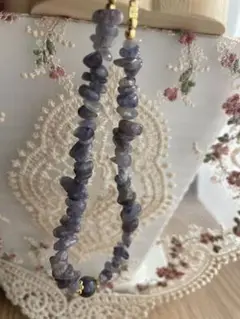 天然石アイオライト　（ストラップ）