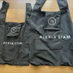 ALEXIA STAM エコバッグ 2個セット ブラック