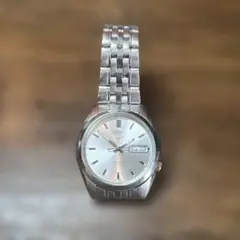 稼働品　SEIKO5自動巻き　セイコーファイブ7S26-01V オールシルバー