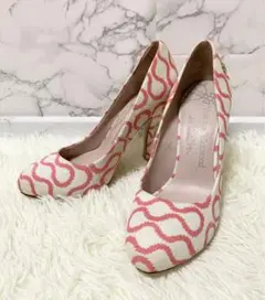 【希少】ヴィヴィアンウエストウッド スクイグル柄 ヒール パンプス