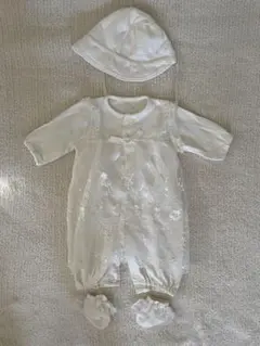 ホワイト セレモニースーツ 帽子付き